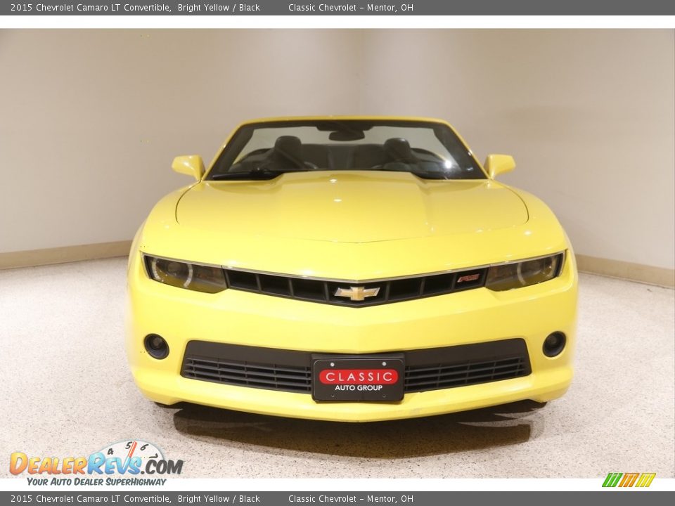 2015 Chevrolet Camaro LT Convertible Bright Yellow / Black Photo #2