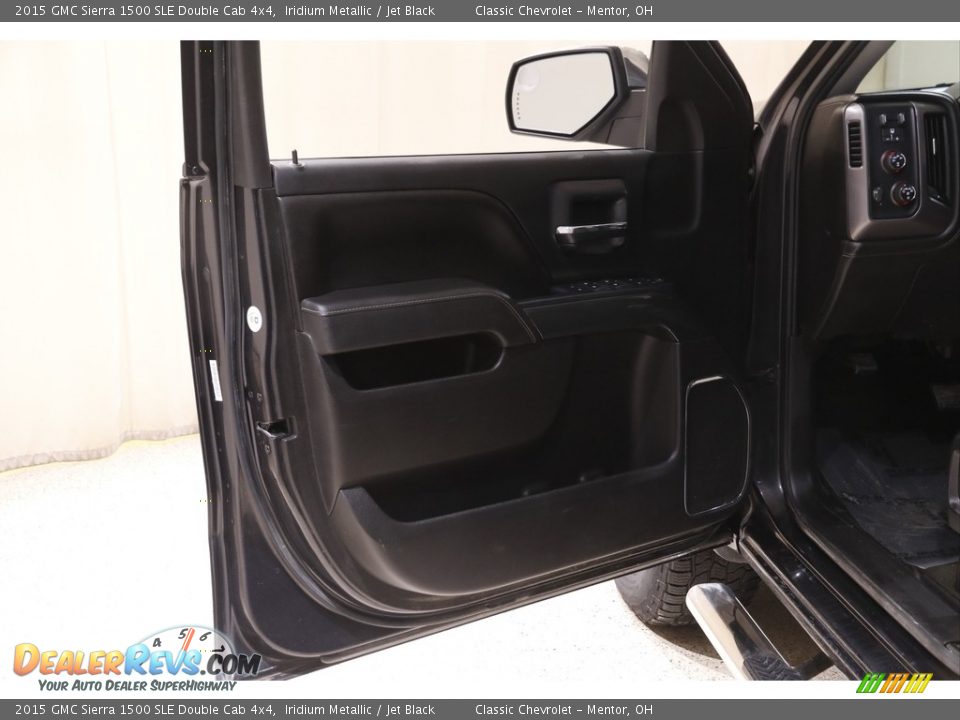 2015 GMC Sierra 1500 SLE Double Cab 4x4 Iridium Metallic / Jet Black Photo #4
