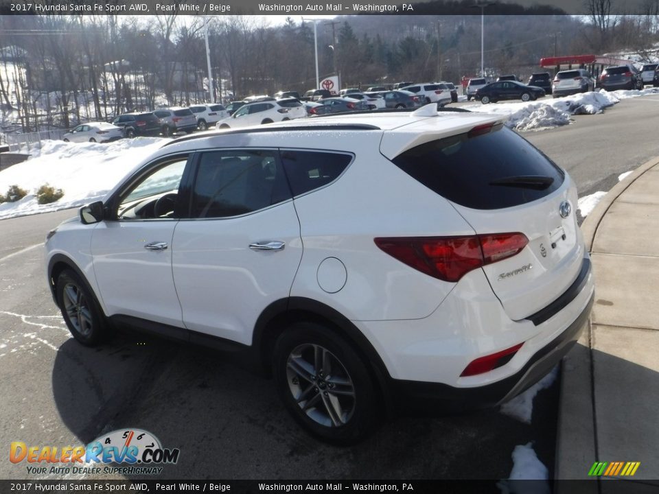 2017 Hyundai Santa Fe Sport AWD Pearl White / Beige Photo #12