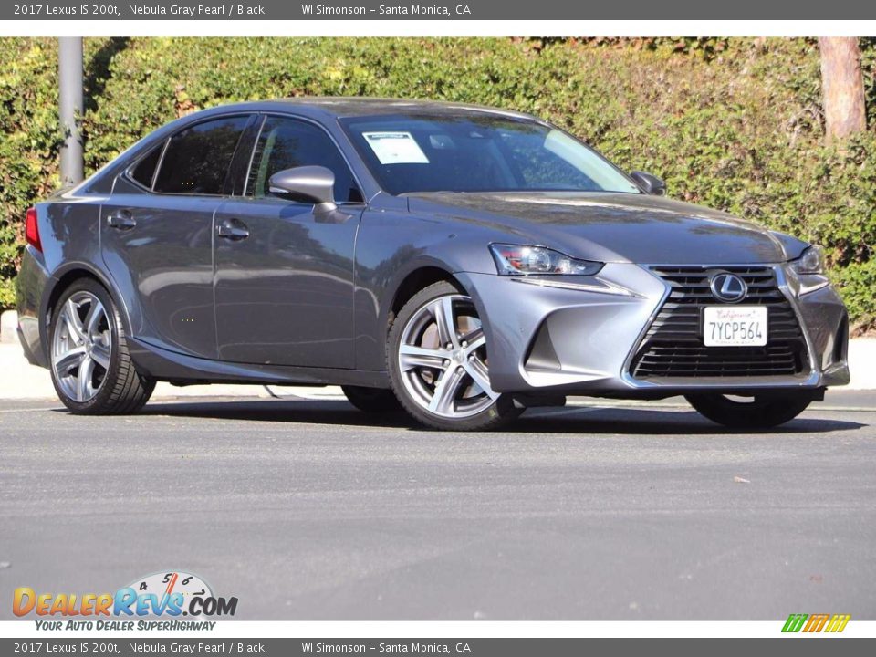 2017 Lexus IS 200t Nebula Gray Pearl / Black Photo #1