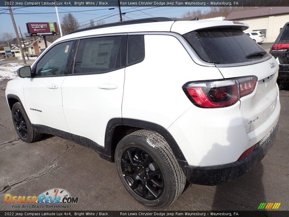 2022 Jeep Compass Latitude Lux 4x4 Bright White / Black Photo #3