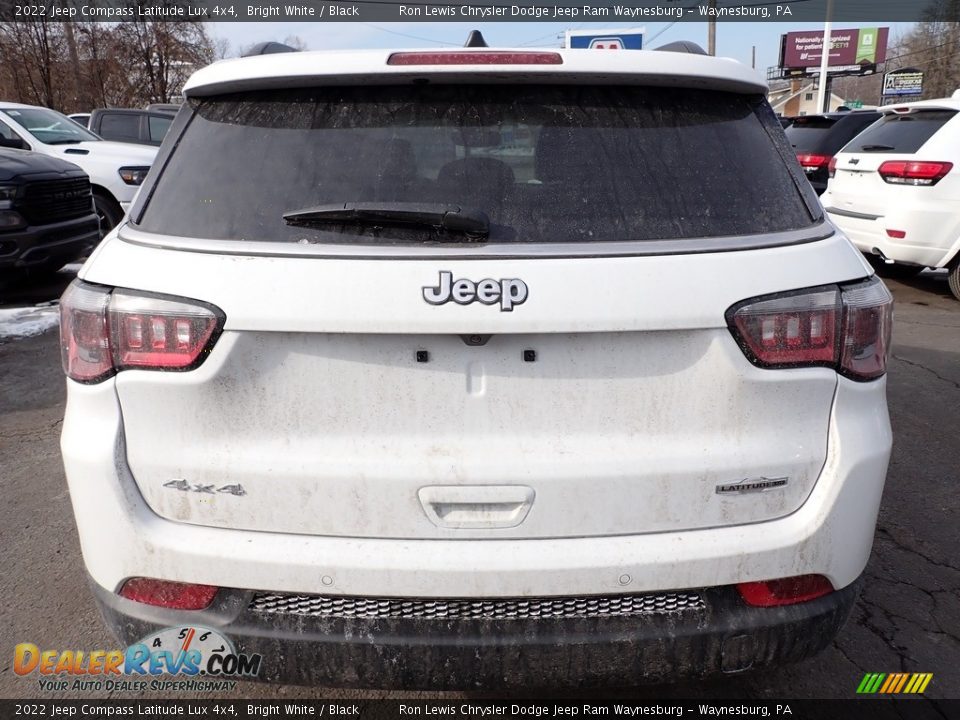 2022 Jeep Compass Latitude Lux 4x4 Bright White / Black Photo #4