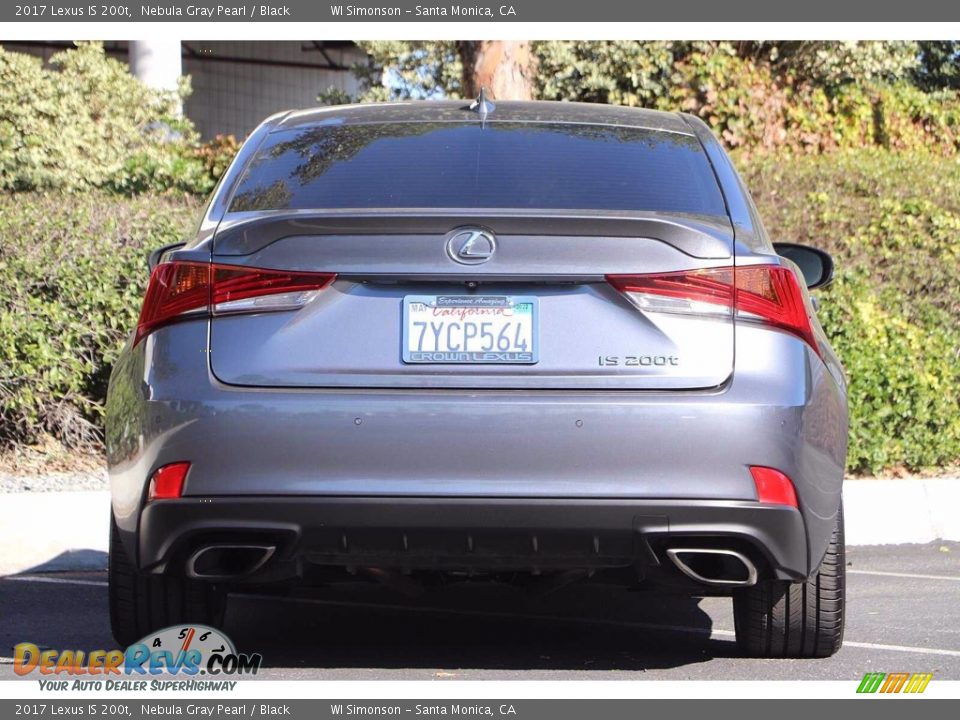 2017 Lexus IS 200t Nebula Gray Pearl / Black Photo #6