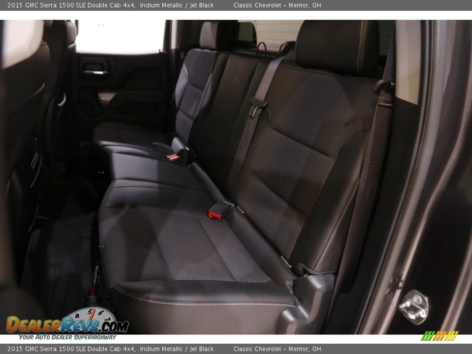 2015 GMC Sierra 1500 SLE Double Cab 4x4 Iridium Metallic / Jet Black Photo #18