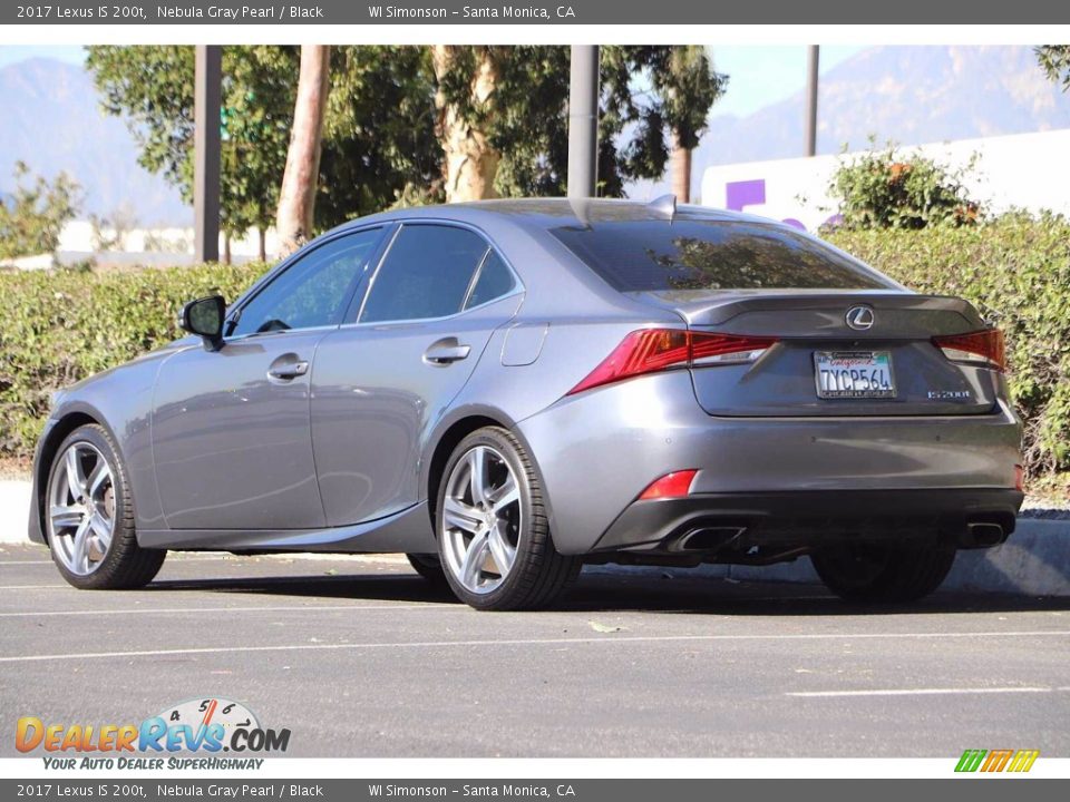 2017 Lexus IS 200t Nebula Gray Pearl / Black Photo #8