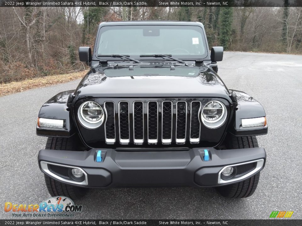 2022 Jeep Wrangler Unlimited Sahara 4XE Hybrid Black / Black/Dark Saddle Photo #3