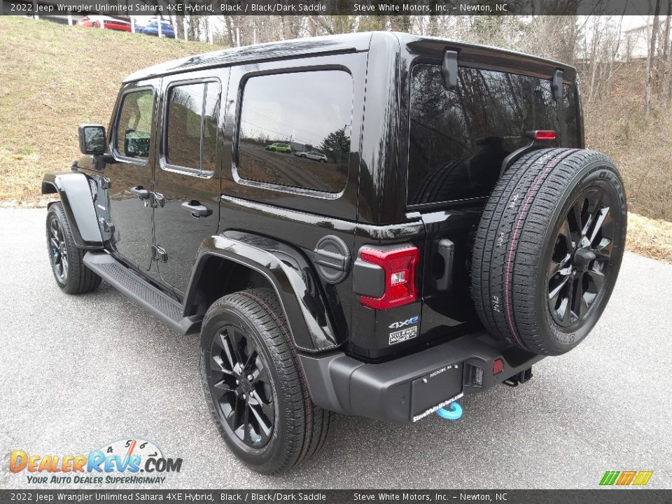 2022 Jeep Wrangler Unlimited Sahara 4XE Hybrid Black / Black/Dark Saddle Photo #9