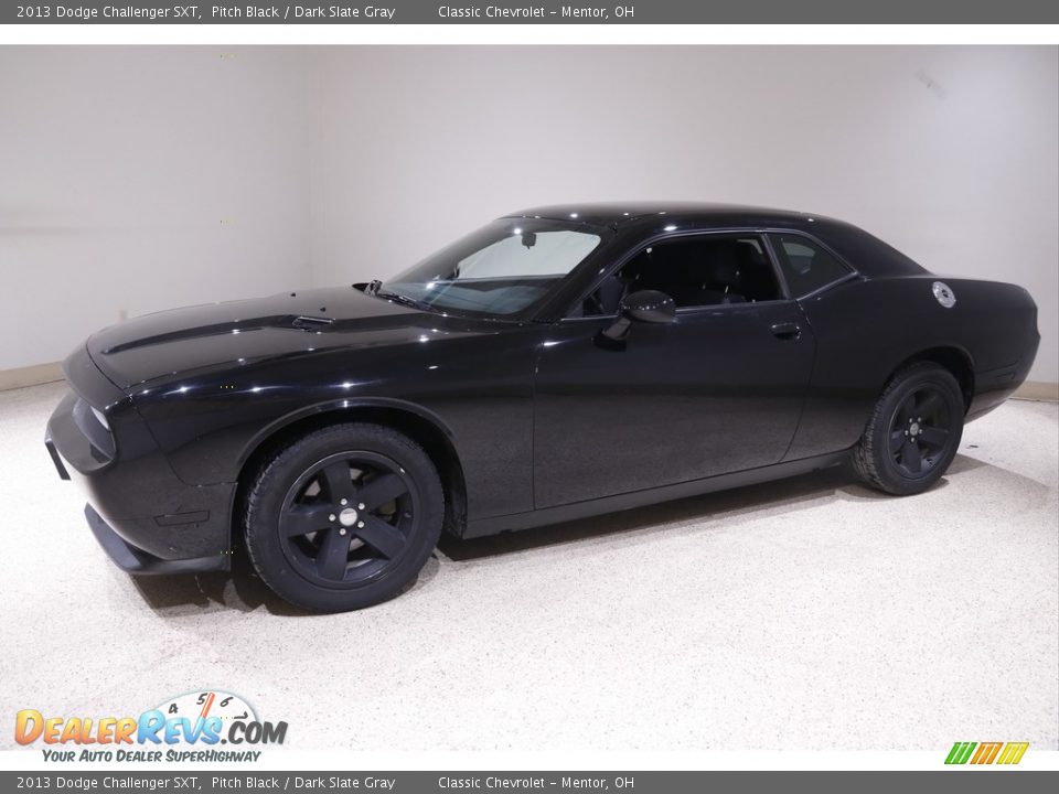 2013 Dodge Challenger SXT Pitch Black / Dark Slate Gray Photo #3