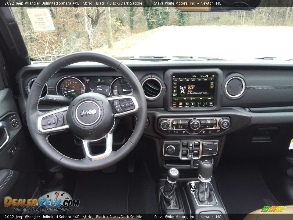 Dashboard of 2022 Jeep Wrangler Unlimited Sahara 4XE Hybrid Photo #20