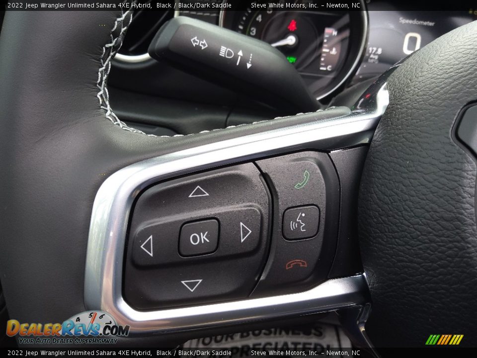 2022 Jeep Wrangler Unlimited Sahara 4XE Hybrid Steering Wheel Photo #22