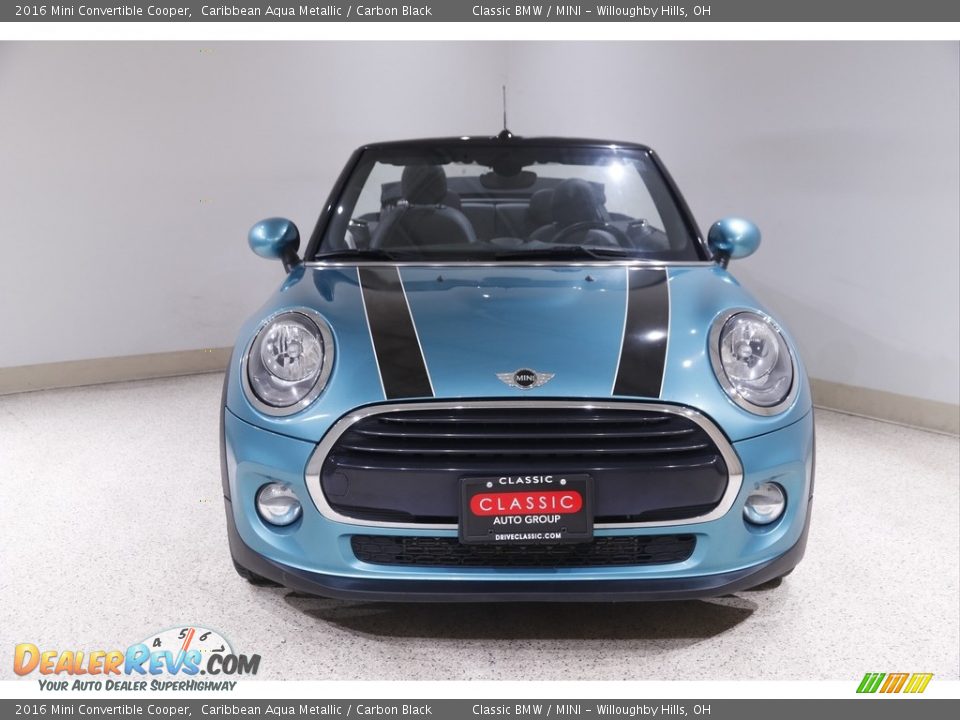 2016 Mini Convertible Cooper Caribbean Aqua Metallic / Carbon Black Photo #3