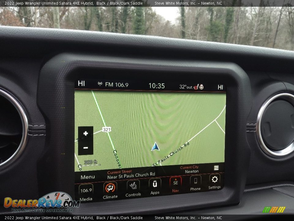 Navigation of 2022 Jeep Wrangler Unlimited Sahara 4XE Hybrid Photo #28