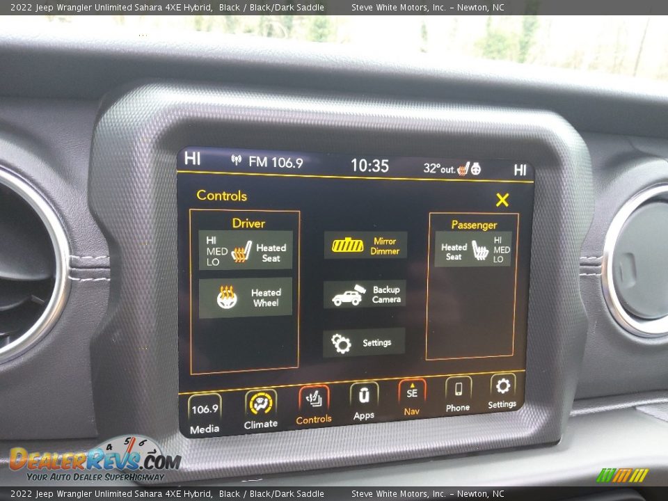 Controls of 2022 Jeep Wrangler Unlimited Sahara 4XE Hybrid Photo #29