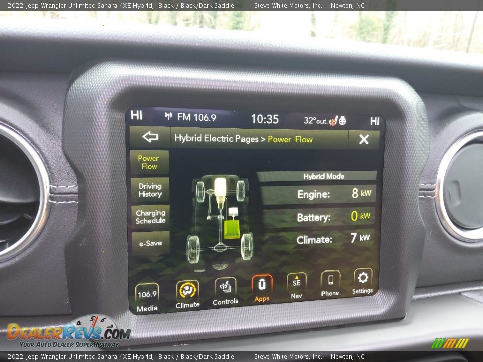 Controls of 2022 Jeep Wrangler Unlimited Sahara 4XE Hybrid Photo #30