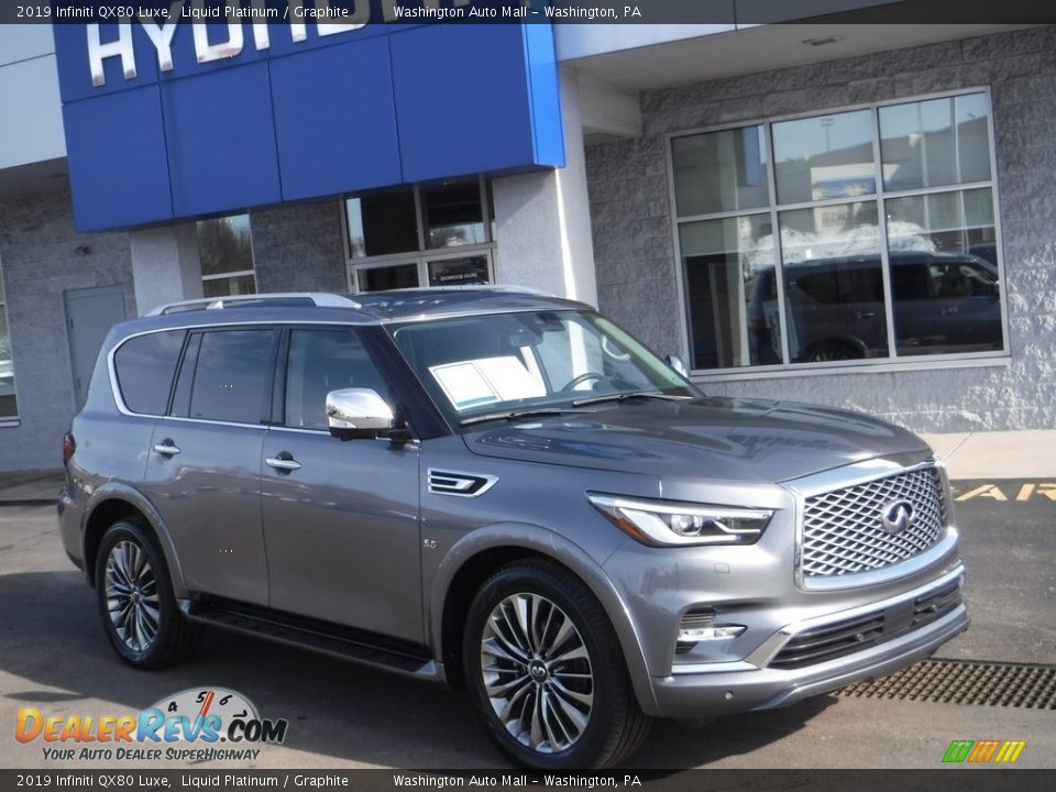 2019 Infiniti QX80 Luxe Liquid Platinum / Graphite Photo #1