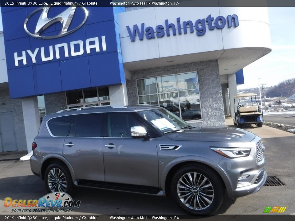 2019 Infiniti QX80 Luxe Liquid Platinum / Graphite Photo #2