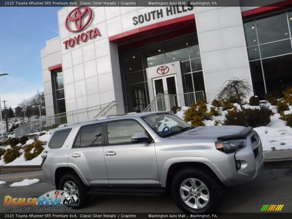 2015 Toyota 4Runner SR5 Premium 4x4 Classic Silver Metallic / Graphite Photo #2