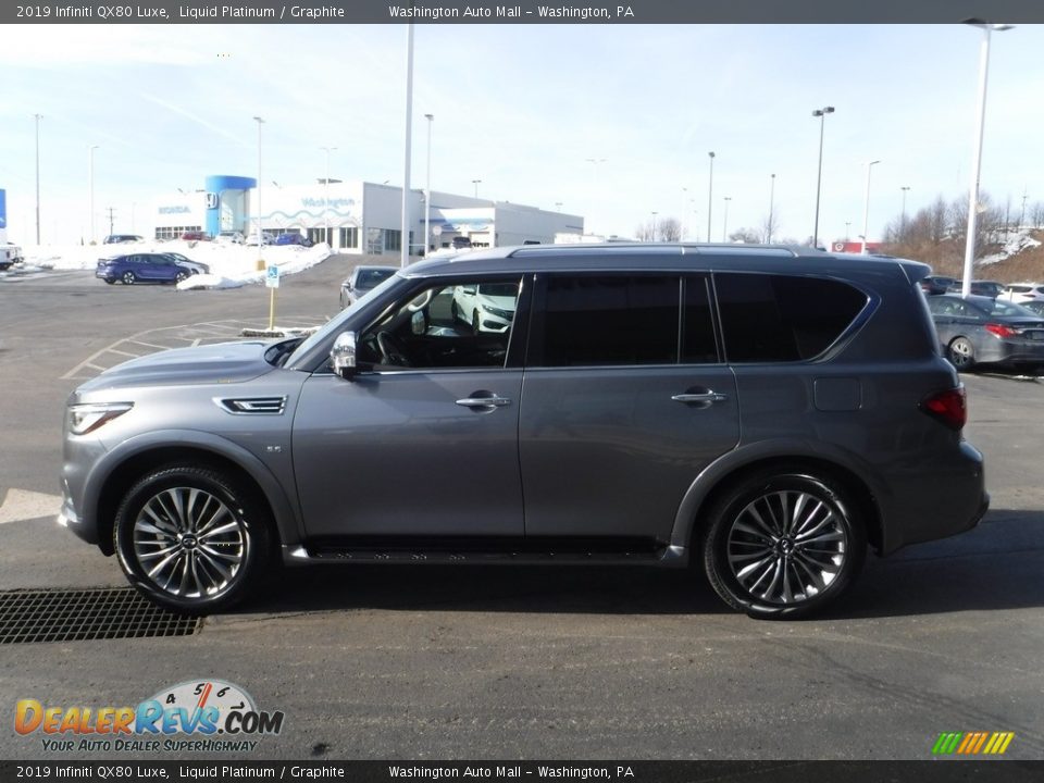 2019 Infiniti QX80 Luxe Liquid Platinum / Graphite Photo #8