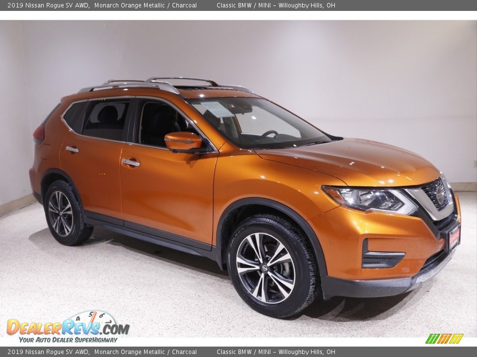 Monarch Orange Metallic 2019 Nissan Rogue SV AWD Photo #1