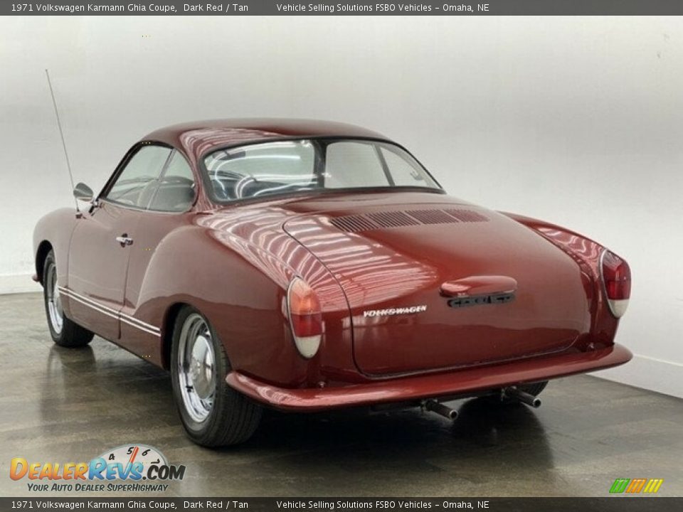 1971 Volkswagen Karmann Ghia Coupe Dark Red / Tan Photo #18