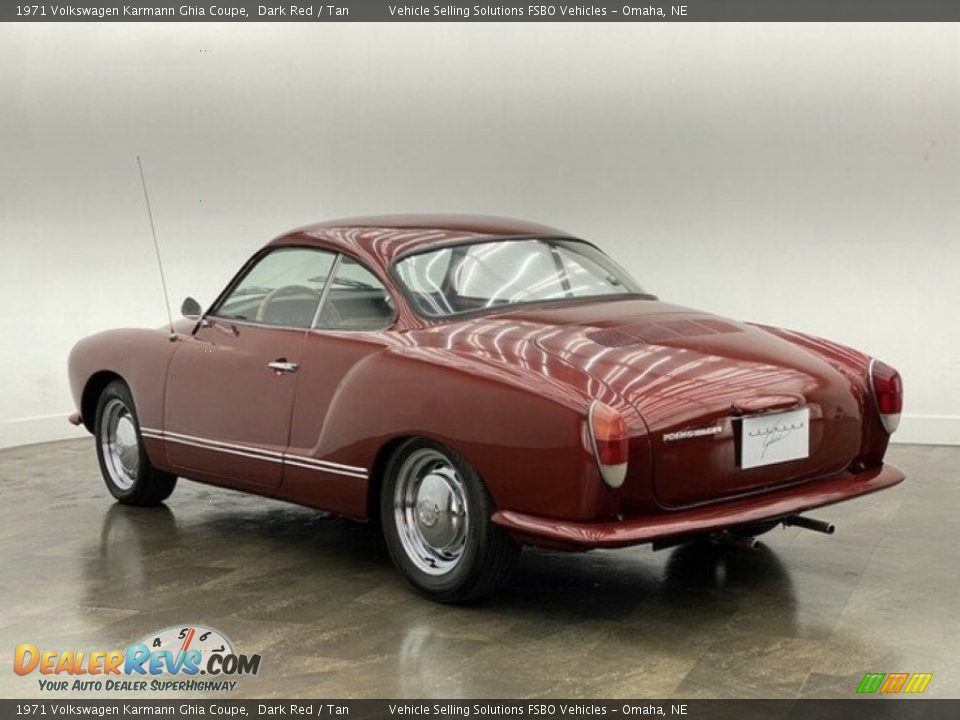 1971 Volkswagen Karmann Ghia Coupe Dark Red / Tan Photo #19