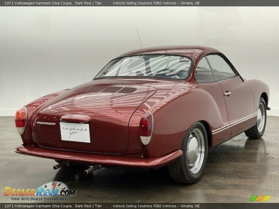 1971 Volkswagen Karmann Ghia Coupe Dark Red / Tan Photo #22