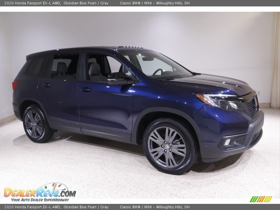 2020 Honda Passport EX-L AWD Obsidian Blue Pearl / Gray Photo #1