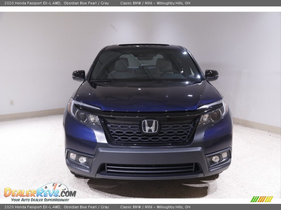 2020 Honda Passport EX-L AWD Obsidian Blue Pearl / Gray Photo #2
