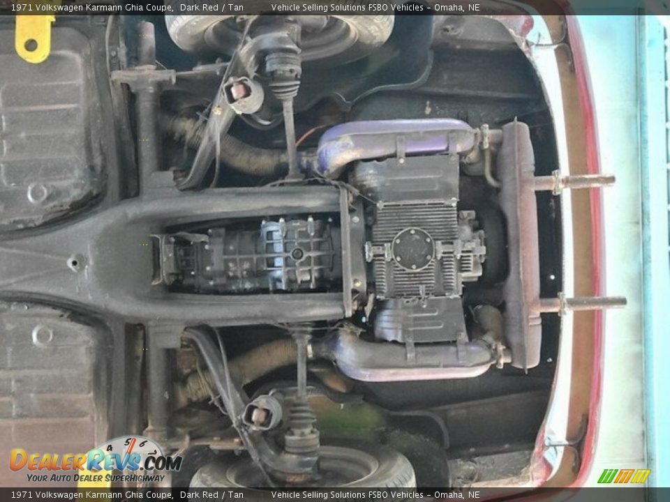 Undercarriage of 1971 Volkswagen Karmann Ghia Coupe Photo #25