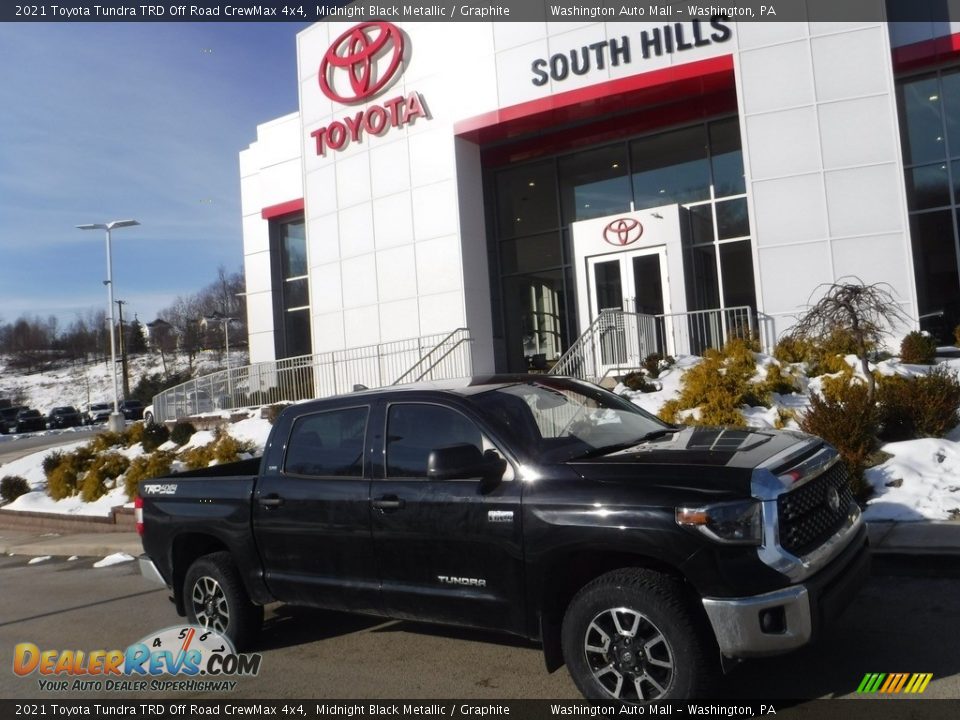 2021 Toyota Tundra TRD Off Road CrewMax 4x4 Midnight Black Metallic / Graphite Photo #2