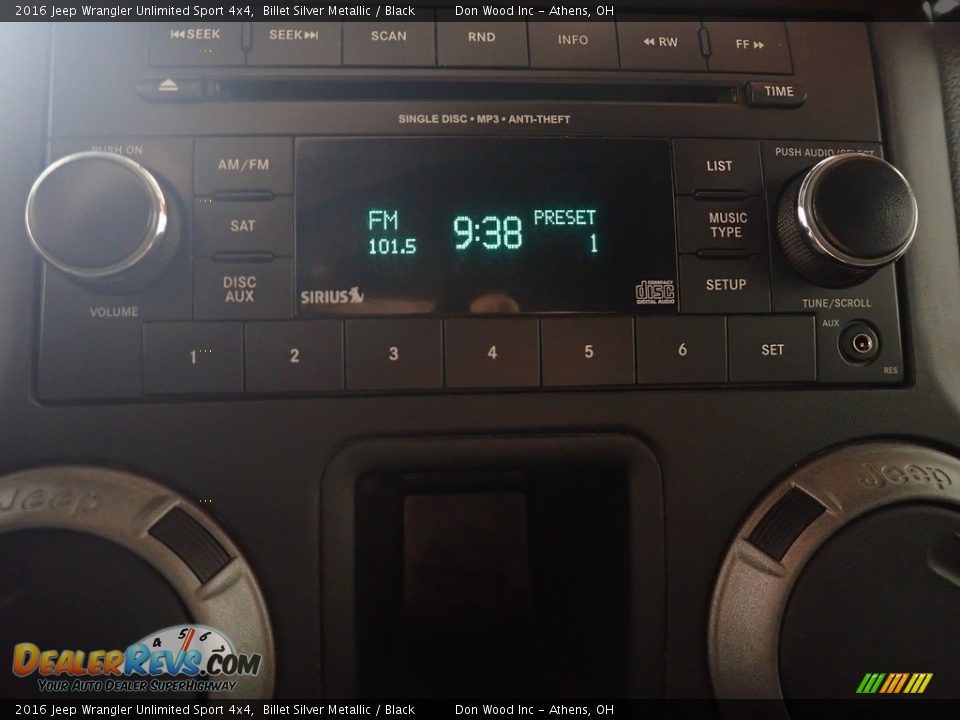 2016 Jeep Wrangler Unlimited Sport 4x4 Billet Silver Metallic / Black Photo #3