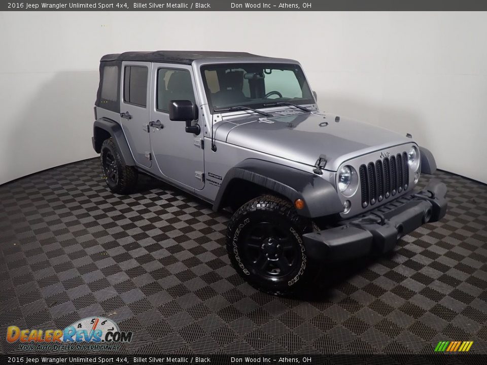 2016 Jeep Wrangler Unlimited Sport 4x4 Billet Silver Metallic / Black Photo #4