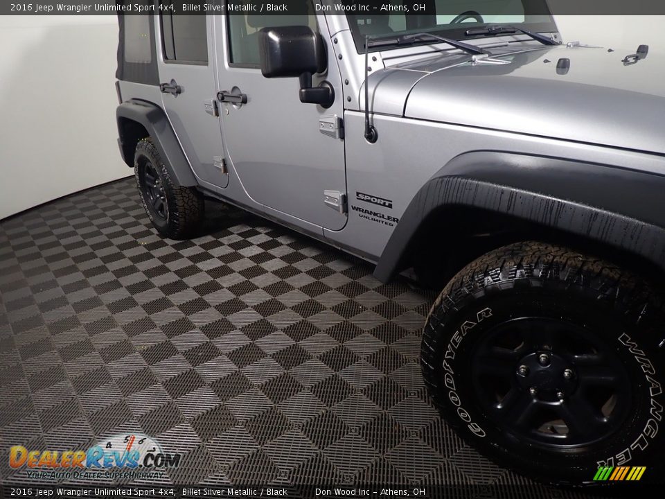 2016 Jeep Wrangler Unlimited Sport 4x4 Billet Silver Metallic / Black Photo #5