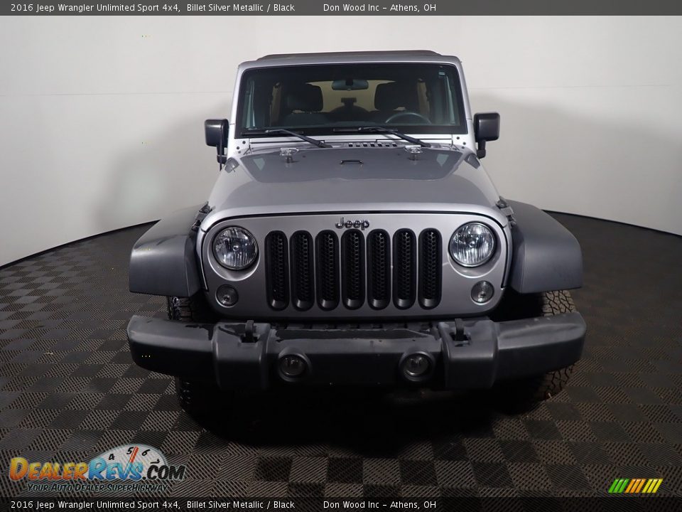 2016 Jeep Wrangler Unlimited Sport 4x4 Billet Silver Metallic / Black Photo #6