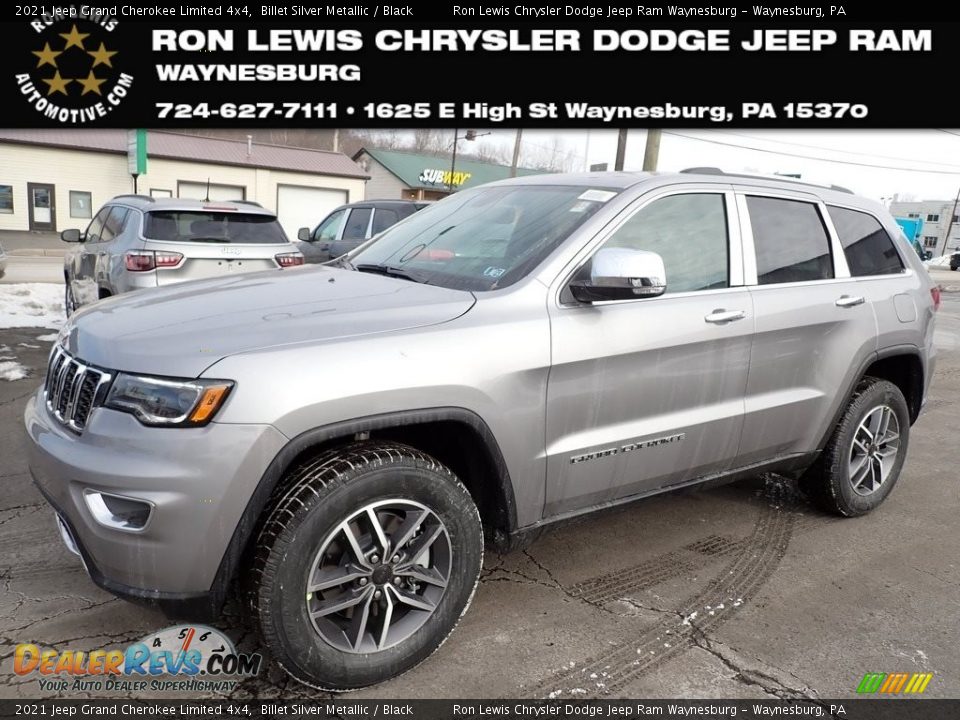 2021 Jeep Grand Cherokee Limited 4x4 Billet Silver Metallic / Black Photo #1