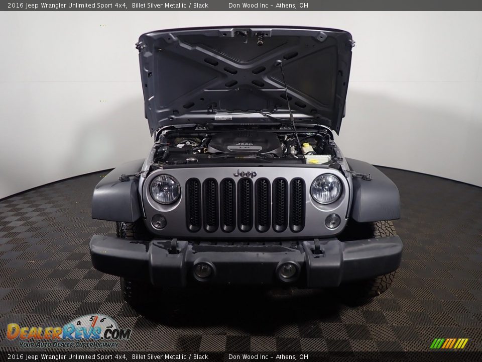 2016 Jeep Wrangler Unlimited Sport 4x4 Billet Silver Metallic / Black Photo #7