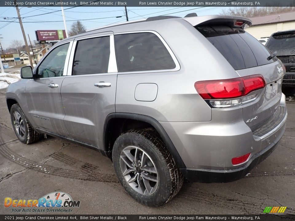 2021 Jeep Grand Cherokee Limited 4x4 Billet Silver Metallic / Black Photo #3