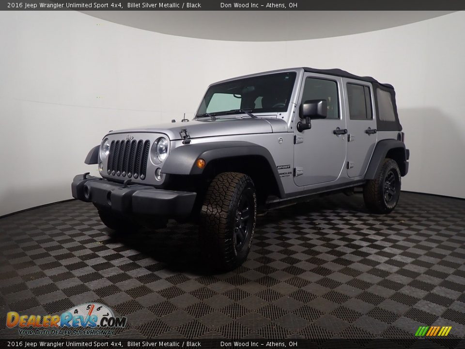 2016 Jeep Wrangler Unlimited Sport 4x4 Billet Silver Metallic / Black Photo #9