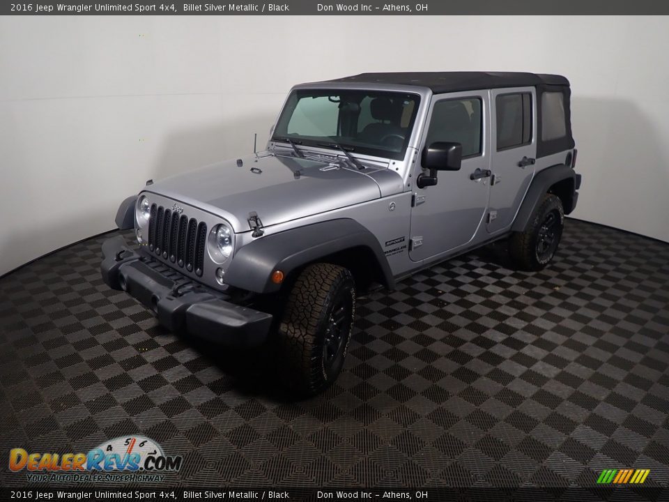 2016 Jeep Wrangler Unlimited Sport 4x4 Billet Silver Metallic / Black Photo #10