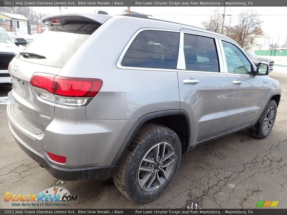 2021 Jeep Grand Cherokee Limited 4x4 Billet Silver Metallic / Black Photo #6