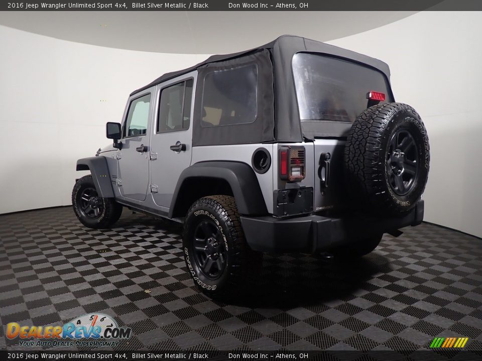 2016 Jeep Wrangler Unlimited Sport 4x4 Billet Silver Metallic / Black Photo #12