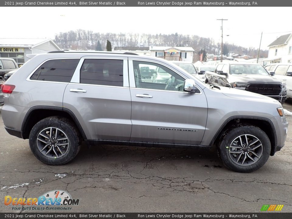 2021 Jeep Grand Cherokee Limited 4x4 Billet Silver Metallic / Black Photo #7