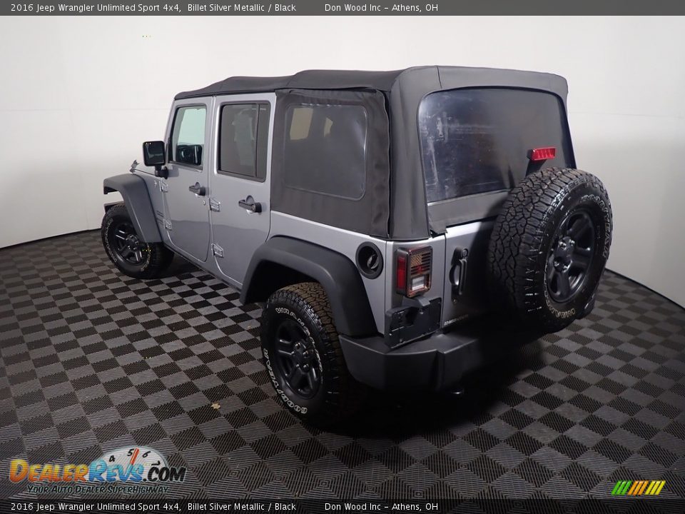 2016 Jeep Wrangler Unlimited Sport 4x4 Billet Silver Metallic / Black Photo #13