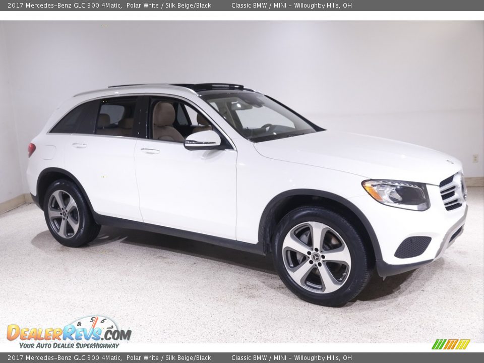 2017 Mercedes-Benz GLC 300 4Matic Polar White / Silk Beige/Black Photo #1