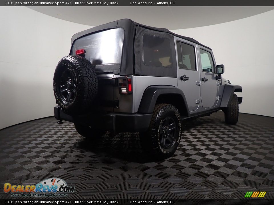 2016 Jeep Wrangler Unlimited Sport 4x4 Billet Silver Metallic / Black Photo #16
