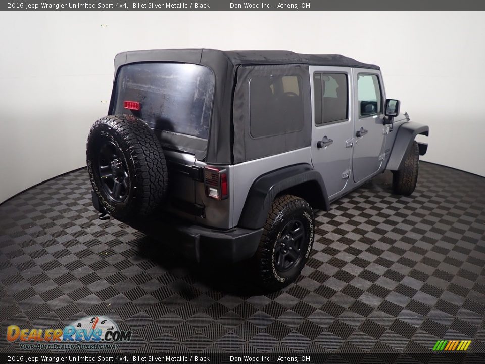2016 Jeep Wrangler Unlimited Sport 4x4 Billet Silver Metallic / Black Photo #17
