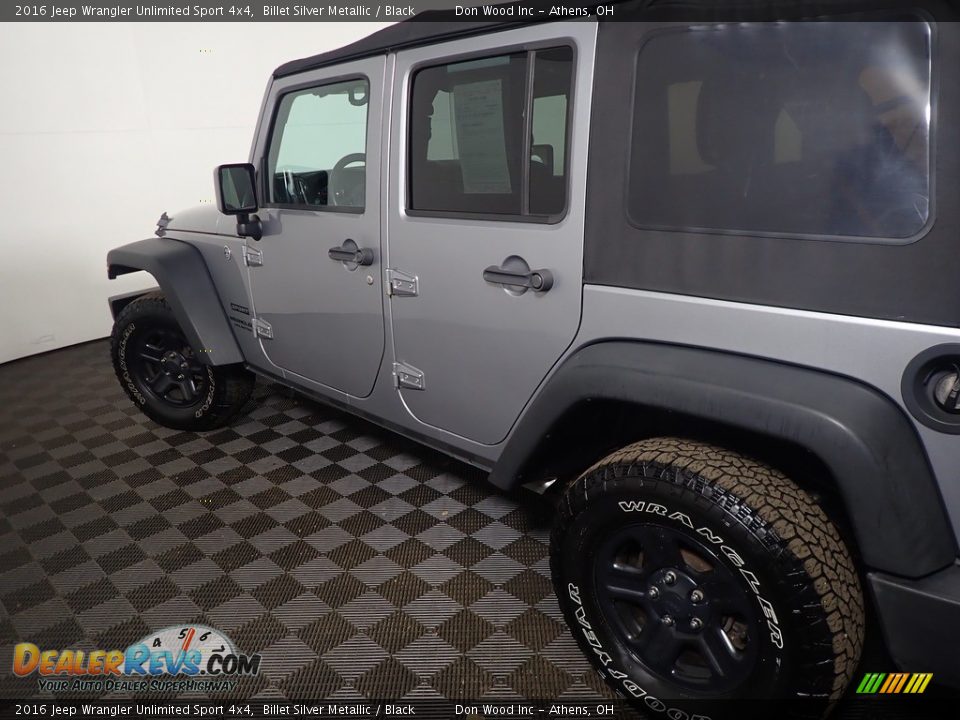 2016 Jeep Wrangler Unlimited Sport 4x4 Billet Silver Metallic / Black Photo #18