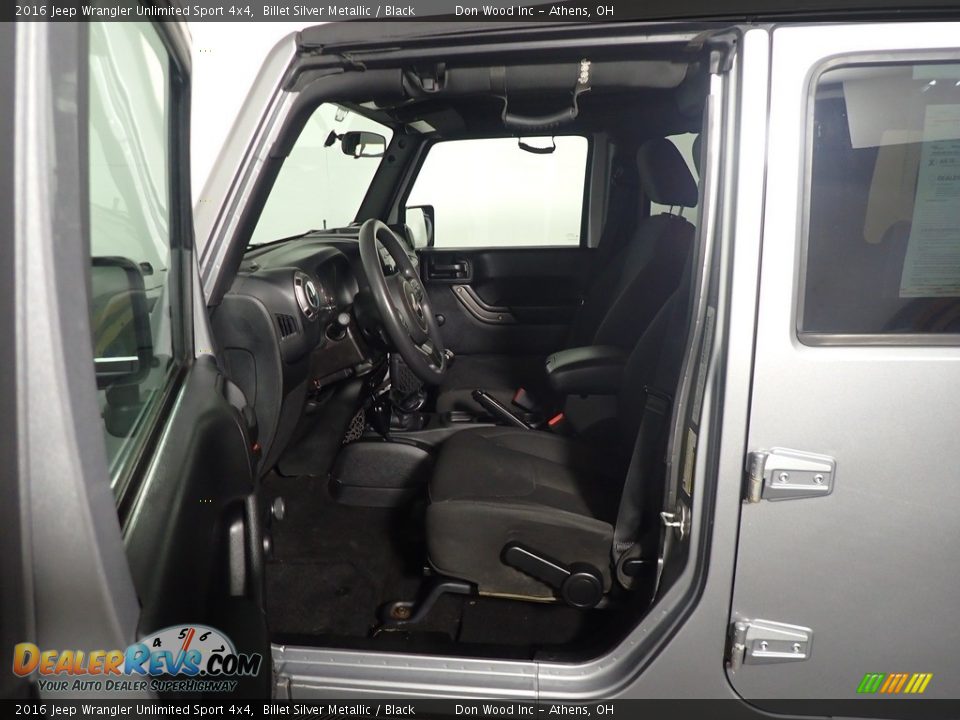 2016 Jeep Wrangler Unlimited Sport 4x4 Billet Silver Metallic / Black Photo #21