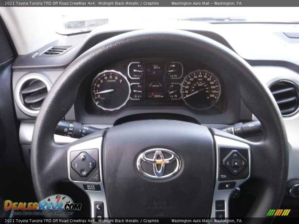 2021 Toyota Tundra TRD Off Road CrewMax 4x4 Midnight Black Metallic / Graphite Photo #27