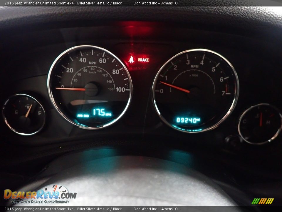 2016 Jeep Wrangler Unlimited Sport 4x4 Billet Silver Metallic / Black Photo #26